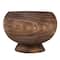 Hello Honey® Stained Round Paulownia Wood Planter